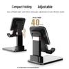 Adjustable Folding Mobile Phone Holder for Hands-Free Viewing