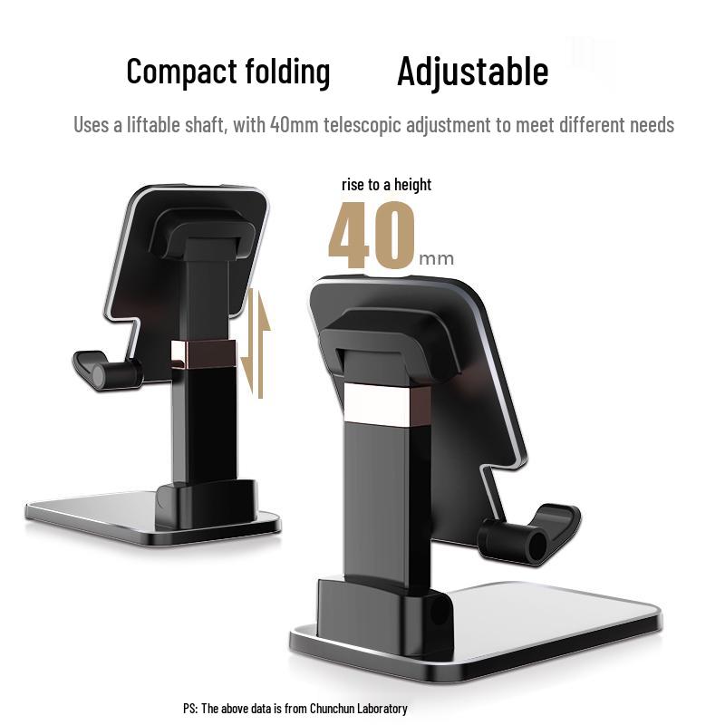 Adjustable Folding Mobile Phone Holder for Hands-Free Viewing