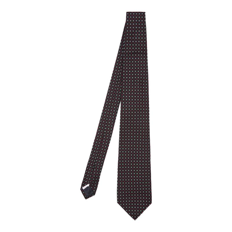 Мужской шелковый клетчатый деловой галстук Brooks Brothers One Size