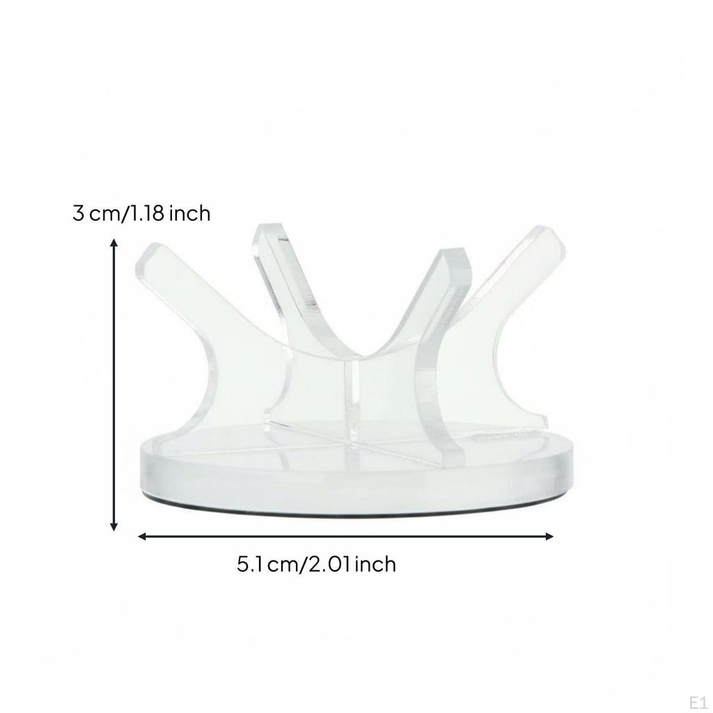 Acrylic Baseball Stand FourProng Ball Holder Open Design Display Clear 1pack