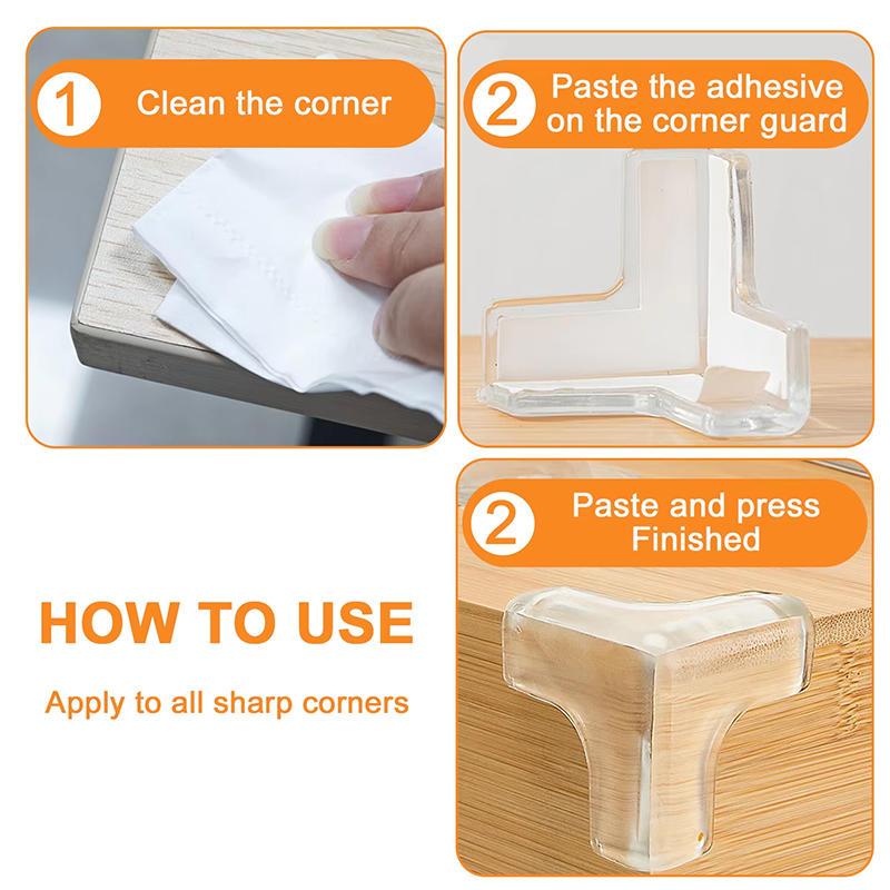 10 Pcs Transparent Corner Guard - Baby Safety Corner Protector for Table & Furniture