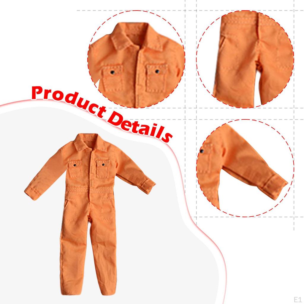 1/12 Action Figure Apparel, Casual Outfit for Male Figures at 6 Inches