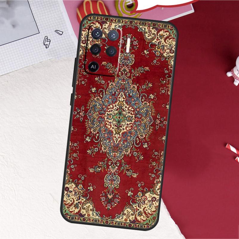 

Persian carpet Floral pattern Case For Oppo A5 Pro A15 A17 A57 A77 A60 A80 A40 A18 A38 A58 A78 A98 A96 A76 A16 A94 A74 A54 OPPO A54 4G