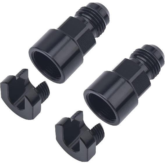 

EVIL ENERGY 6AN Male to 5/16 Quick-Disconnect Female EFI Fuel Rail Fitting Aluminum 2PCS 6AN to 5/16