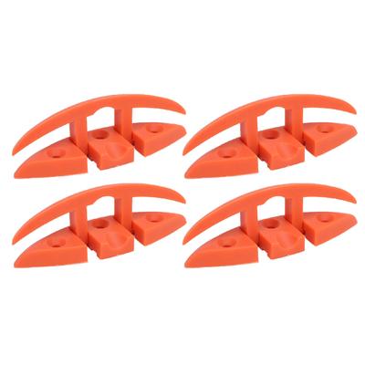 4 Sets 5in Folding Cleat 3 Holes Marine Grade Nylon Oxidation Resistant Flip Up Dock Cleat for Boat Ship Yacht Without