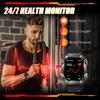 KR80 Smartwatch with Heart Rate Monitor, Bluetooth Calling, Compass & Sports Features