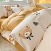 Bedding Four-piece Set, Cotton Pure Cotton Floral Quilt Cover, Bed Sheet Dormitory Three-piece Set