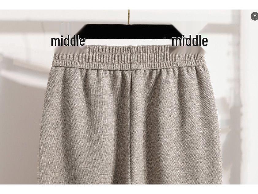 Velvet-Lined High Waist Pants for Middle-Aged Women - Winter Fashion for Shorter Figures