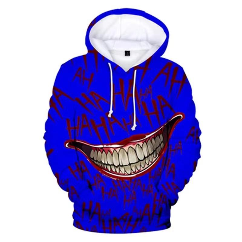 Haha joker 3D Print Bluza z kapturem Męska/damska Hip Hop Zabawna Jesień Streetwear Cienki Styl Oversized Bluza z kapturem dla par Ubrania