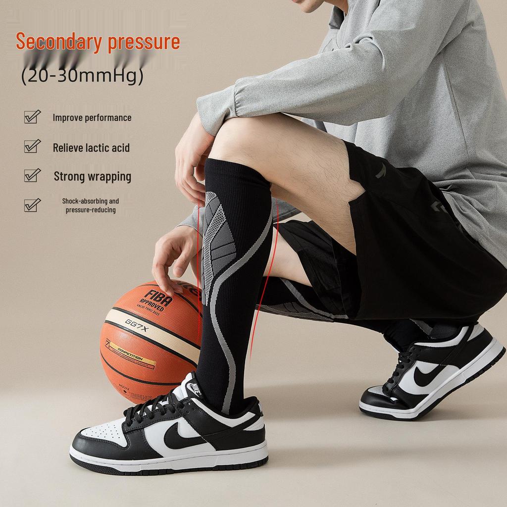 Kniehohe Sport-Kompressionssocken: Bequeme Druckunterstützung für das Laufen