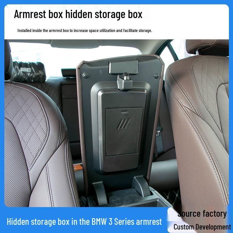 

Fits BMW 3 Series, 2 Series Coupe, and 3 Series armrest box for enhanced interior hidden storage. Armrest Box Interior