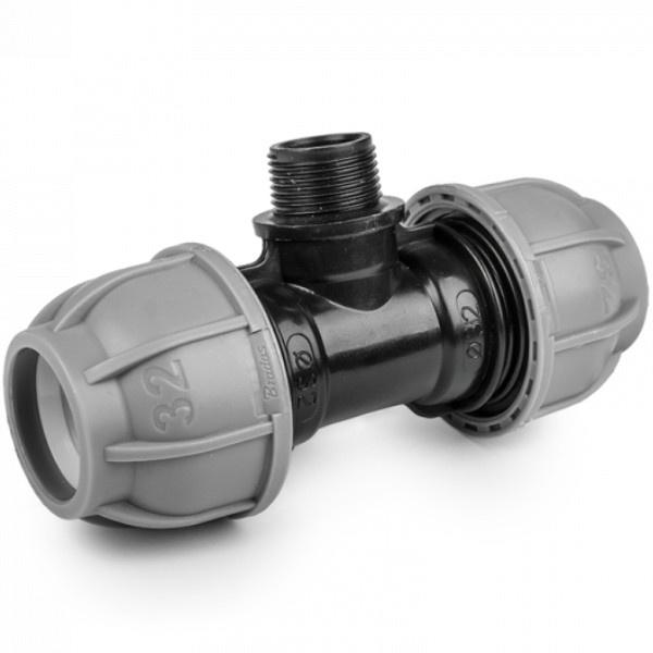 Trójnik Do Rur Pe 32Mm / Gz 1" / 32Mm Pn10 Złączka Systemu Ogrodowego