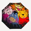 Winnie and Friends Themed Travel Umbrella-8 Ribs Automatic Opening and Closing, Portable Folding Design, Compact and Stylish Umbrella