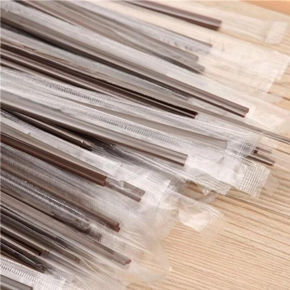100/200/500 PCS Plastic Coffee Straw Food Grade Thickened Party Drink Straws Three Holes Design Heat-resistant