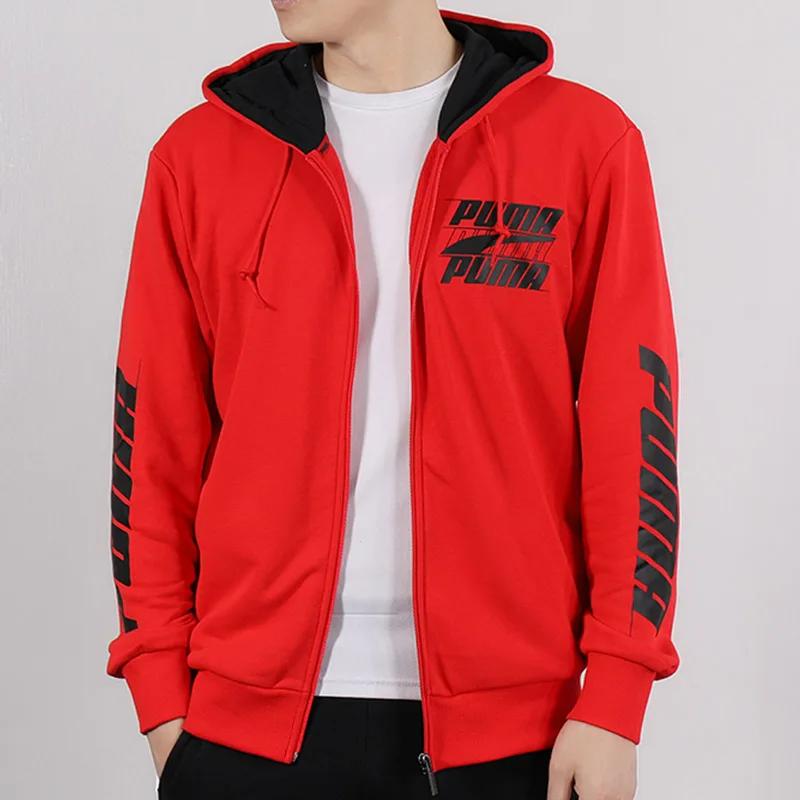 Puma Lässige Sport-Kapuzenjacke mit langen Ärmeln Herrenjacke Rot 844102-11
