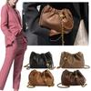 Borsa a tracolla da donna, Borsa tote, Borsa hobo plissettata in pelle PU, Borsa messenger versatile, Borsa a bandoliera, Portamonete elegante per ragazza