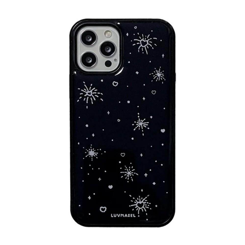 Luxury Clmj Korean INS Y2K Star Phone Case for iPhone 17 16 15 14 13 12 11 Pro Max X XS XR Plus Air Glossy Film Hard PC Cover
