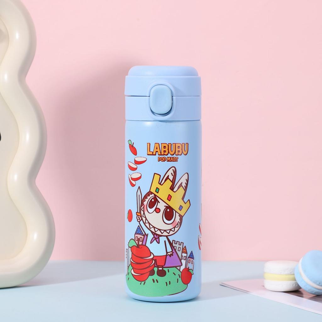 Cartoon Pattern Bouncing Cup Car Pea Cup High Value 304 Stainless Steel Vacuum Thermos Cup