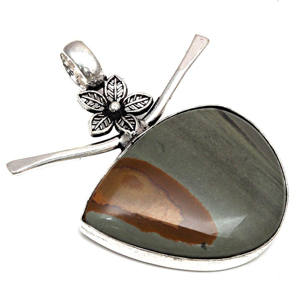 

Necklace Amrican Jasper Gemstone Handmade Gift For Her Jewelry 1.75