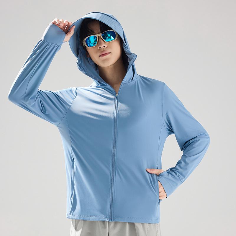 Unisex UPF50+ Ice Silk Sun Protection Jacket - Lightweight, Breathable, Anti-UV Summer Outdoor Wear