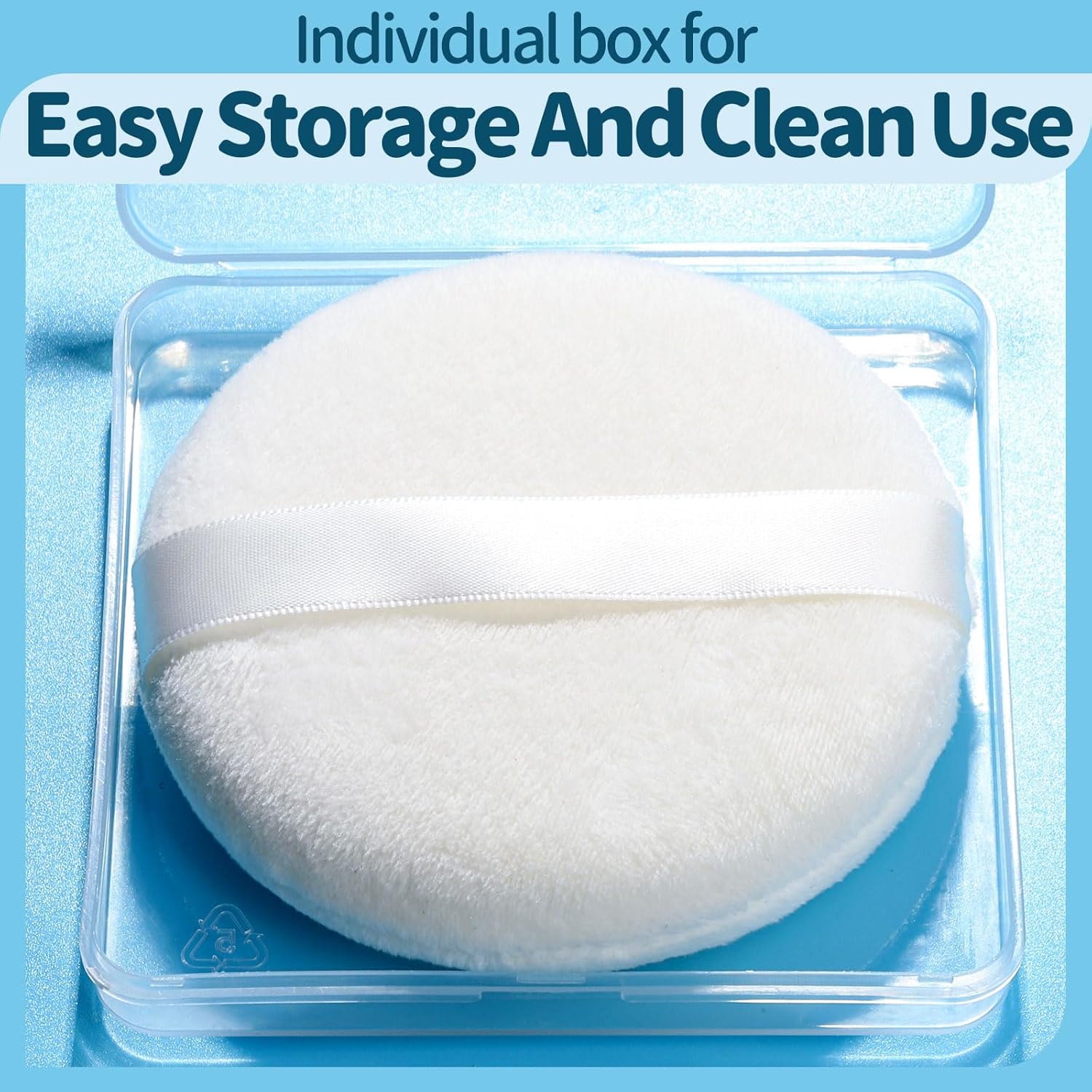 

2 powder puffs, 4.13 inch powder puff for body powder, large powder puff for loose powder United States