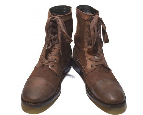 USA Kenneth Cole Wildleder Mid Boots [9.5/27.0-27.5/Braun] Handgefertigt(GEBRAUCHT)