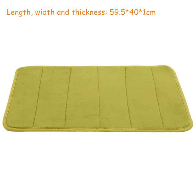 Covorașe de baie din spumă absorbantă de apă în formă de U, covoraș de toaletă, baie, fleece coral, covor anti-alunecare, podea de toaletă, decor pentru casă, de uz casnic