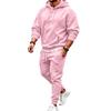 Conjunto de Moletom Unissex com Capuz e Calça Jogger de 2 Peças para Homens e Mulheres