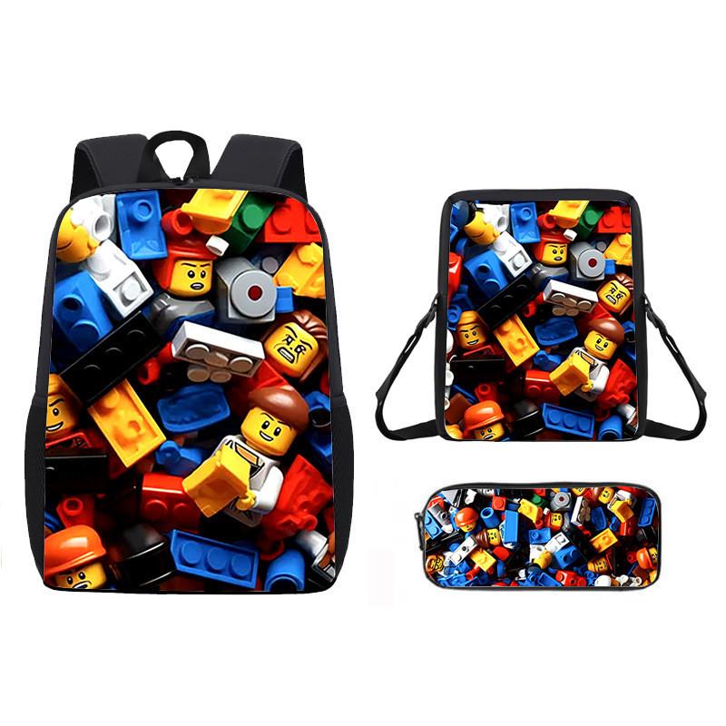 

Узор Рюкзак Roblox Мультяшный Наплечная сумка Пенал Набор из трех предметов 38