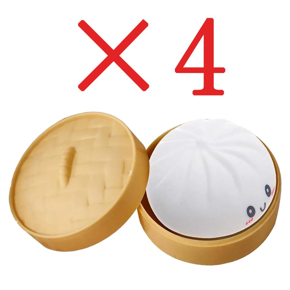 1-12Pcs Dumpling Stress Balls Fidget Sensory Toy Squeeze Dough Ball Stress Relief Toys For Halloween Prank Toys  Gifts