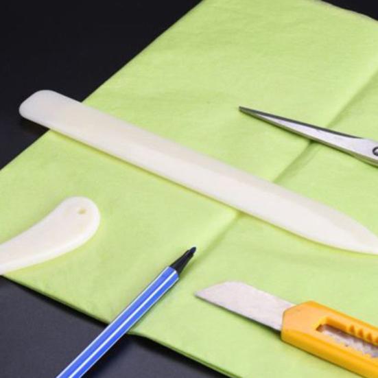 2Pcs/Set DIY Paper Leather Crafts Plastic Folder Creaser Scoring Creasing Tool
