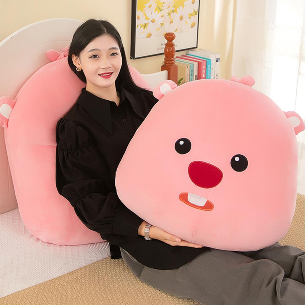 Plush Hugging Pillow for Kids Adults Cute Cartoon Beaver Stuffed Soft Plush Doll Toy for Home Dorm