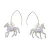 Small Horse Hook Earrings Resin Jewelry Present Fashionable Ear Pendants  Women