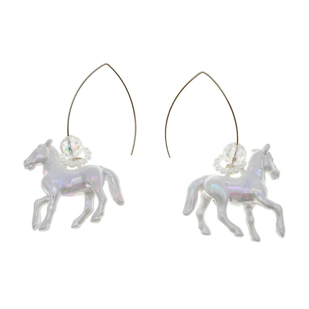 Small Horse Hook Earrings Resin Jewelry Present Fashionable Ear Pendants  Women