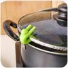 1/6 Piezas Dispositivo Antidesbordamiento Evitando Tapa Arriba con Olla Sopa Gadget de Cocina Posavasos Soporte de Silicona