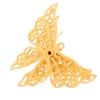 10Pcs 35X25Mm Gold Color/Silver/Bronze Metal  Butterfly Filigree Charm Diy Jewelry Making Accessories Supplies
