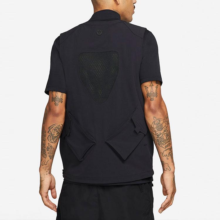 Nike x Drake Nocta Golf Series Multi-Pocket Mesh Breathable Woven Vest Men Vest Black DJ5583-010