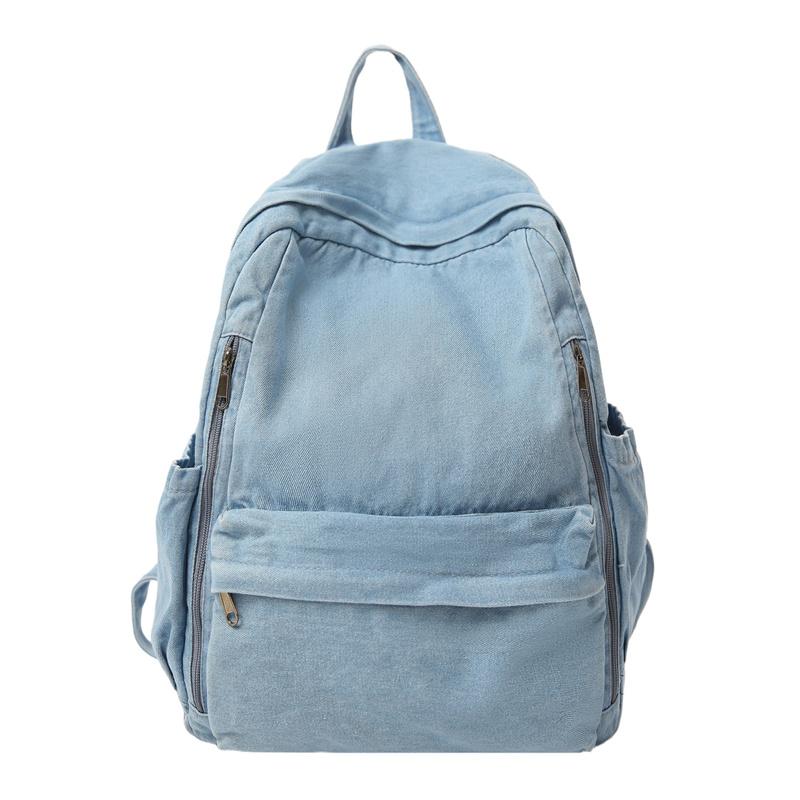Džínový batoh Ležérní styl Unisex Školní taška Módní cestovní batoh