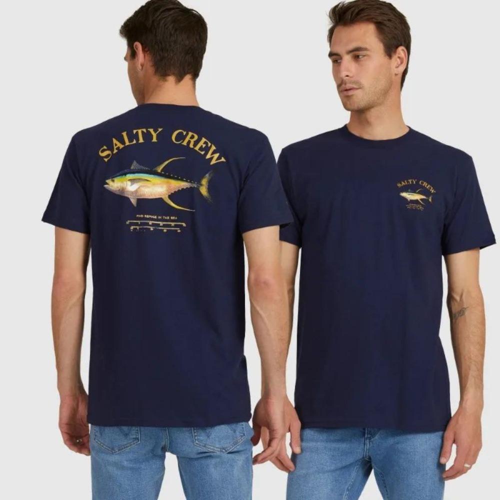 2024 Women's Men's Yellowfin Tuna Fishing Fisherman Fishing Gift T-Shirt. Short Sleeve 100% Cotton Casual T-Shirt Loose Top