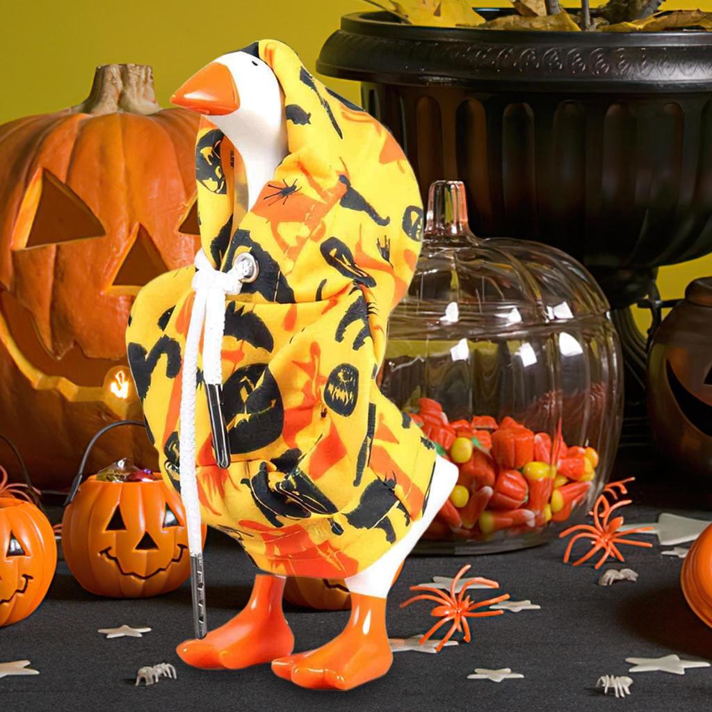 Desk Geese Outfits 7 Inch Hoodies Tabletop Animal Outfit Decor Geese Statue Clothes Costume Decoration For Porch Tabletop