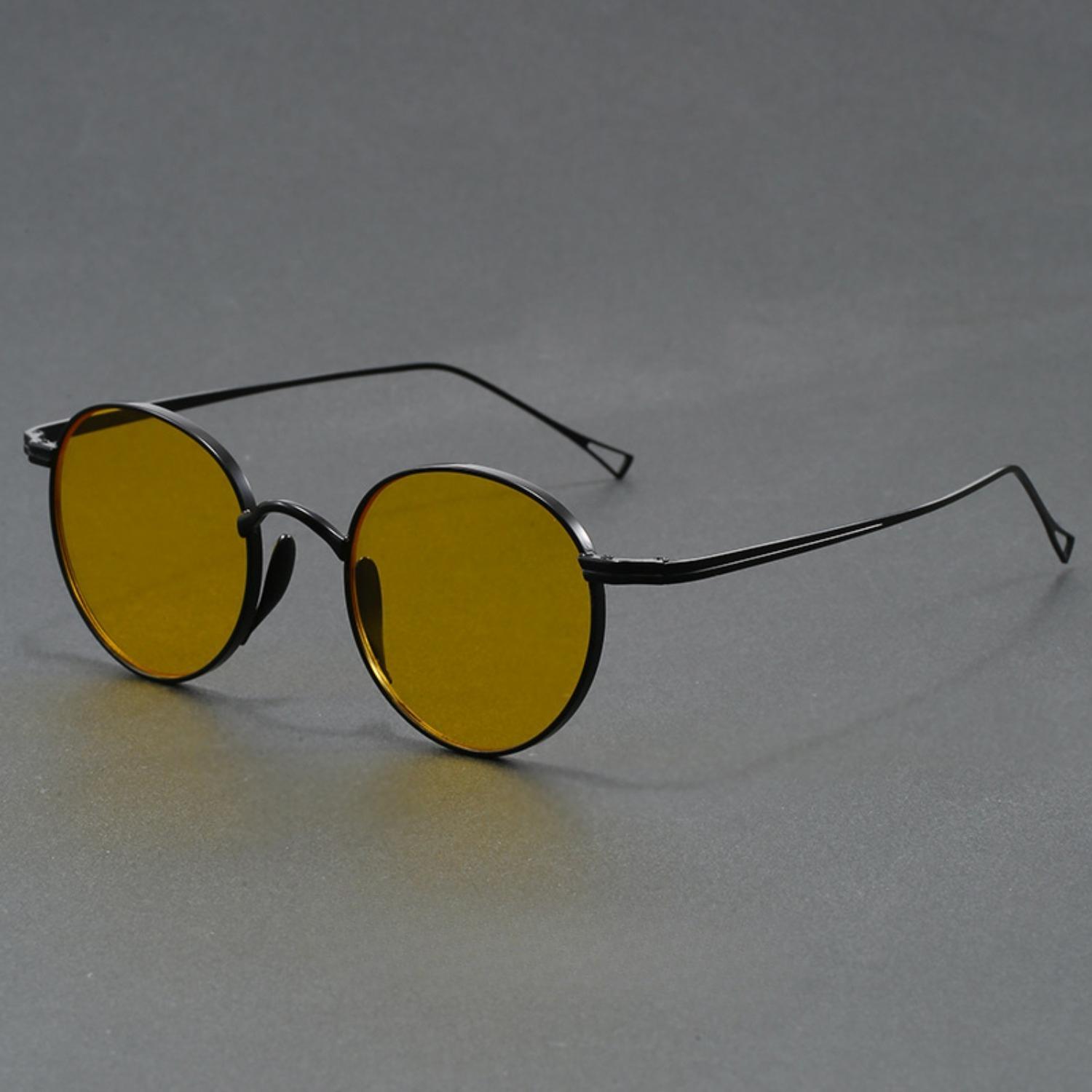 Ultralichte Zonnebril van Puur Titanium voor Mannen Nieuwe Vintage Stijl Zonnebril voor Vrouwen Vintage Stijl Japanse Premium Ontwerper