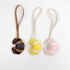 Handmade Leather Croissant Women'S Bag Charm Keychain - Cute Food Backpack Pendant Couple Friend Jewelry Gift