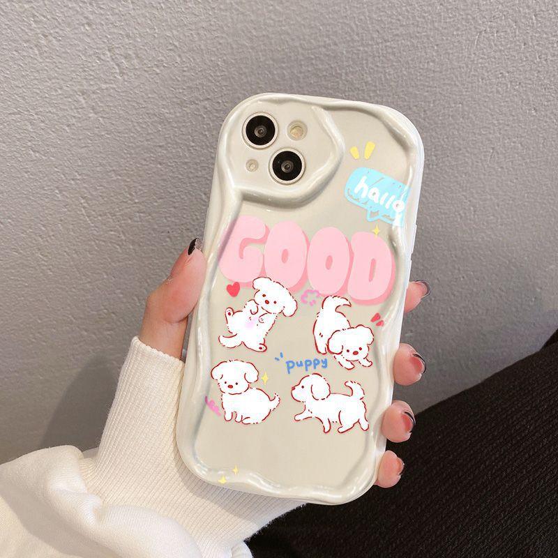 Letter Puppy Suitable for iPhone17promax Phone Case Apple 15/16 Wave 14 Premium 13 Case