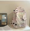 Schoolbag Japanese cute girl milk whirring mini backpack female Korean version dopamine plaid cartoon small bar pain bag