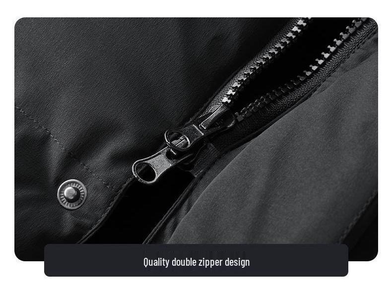 Unisex Mid-Length Cotton-Padded Sports Overcoat for Winter Training