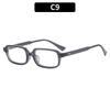 1PC Retro small-frame sunglasses with rivet details—versatile shades for street style, outdoor vacations, driving, and sun protection.