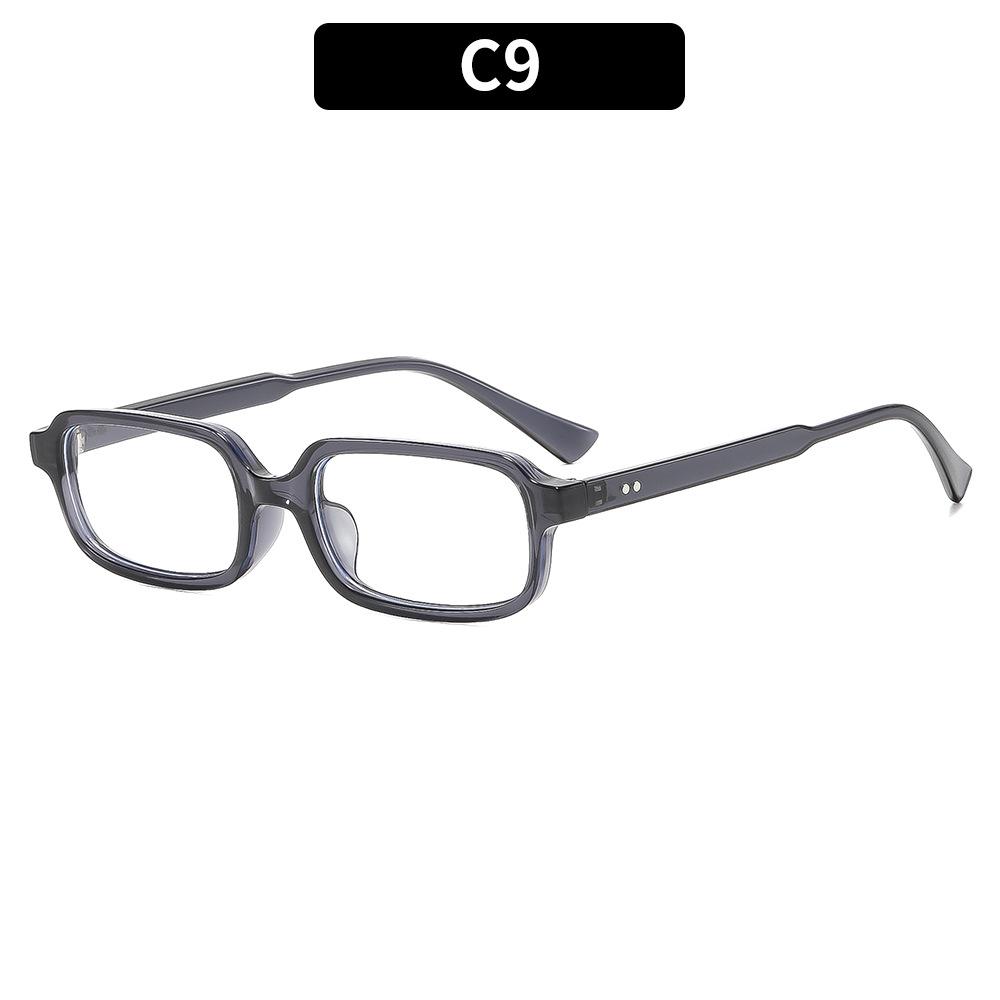 1PC Retro small-frame sunglasses with rivet details—versatile shades for street style, outdoor vacations, driving, and sun protection.