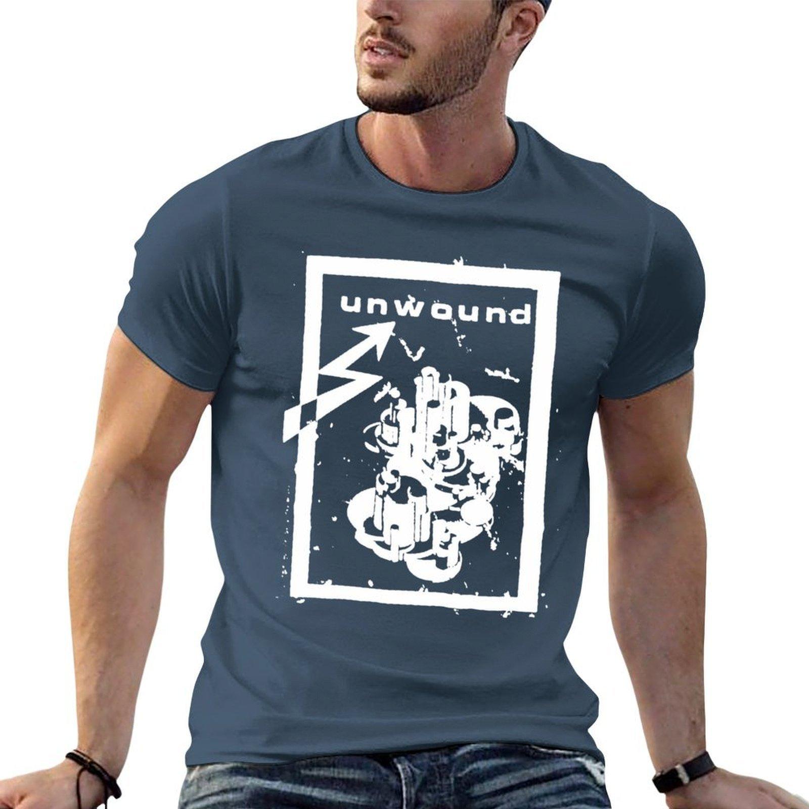 Unwound Tshirt Casual Simple Design Short Sleeve Shirt S