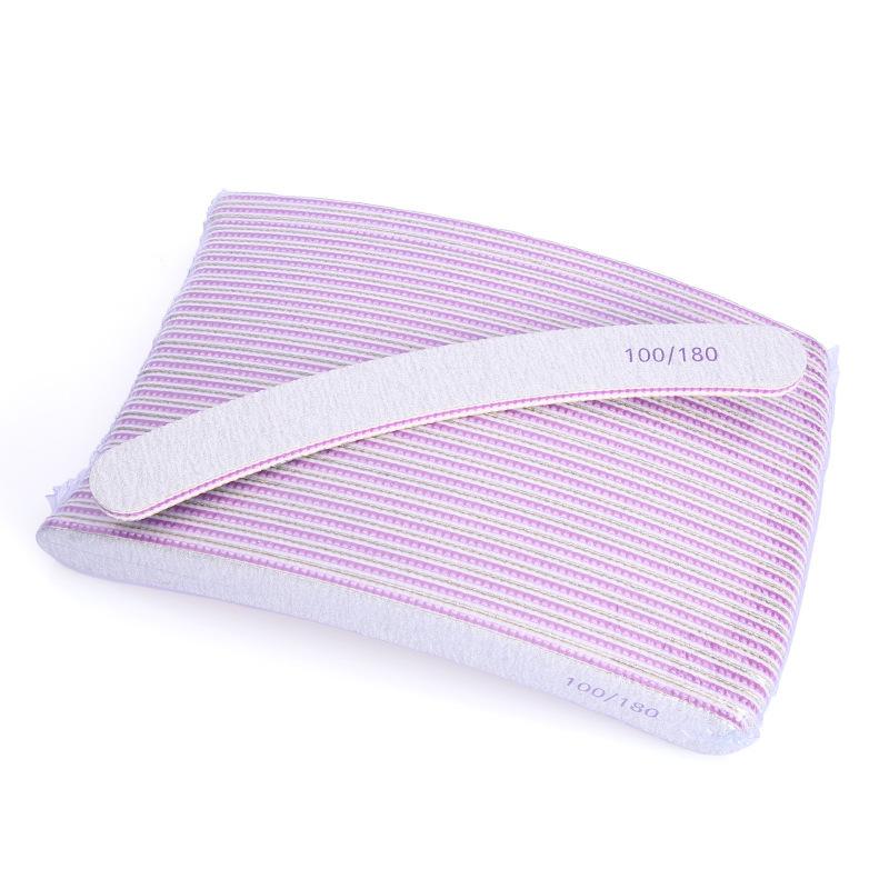 25PCS Professional Nail File,180/100 Nail File For Natural Nails, Nail File Double-Sided Washable Fine Grain Nail File For Home And Salon Use.