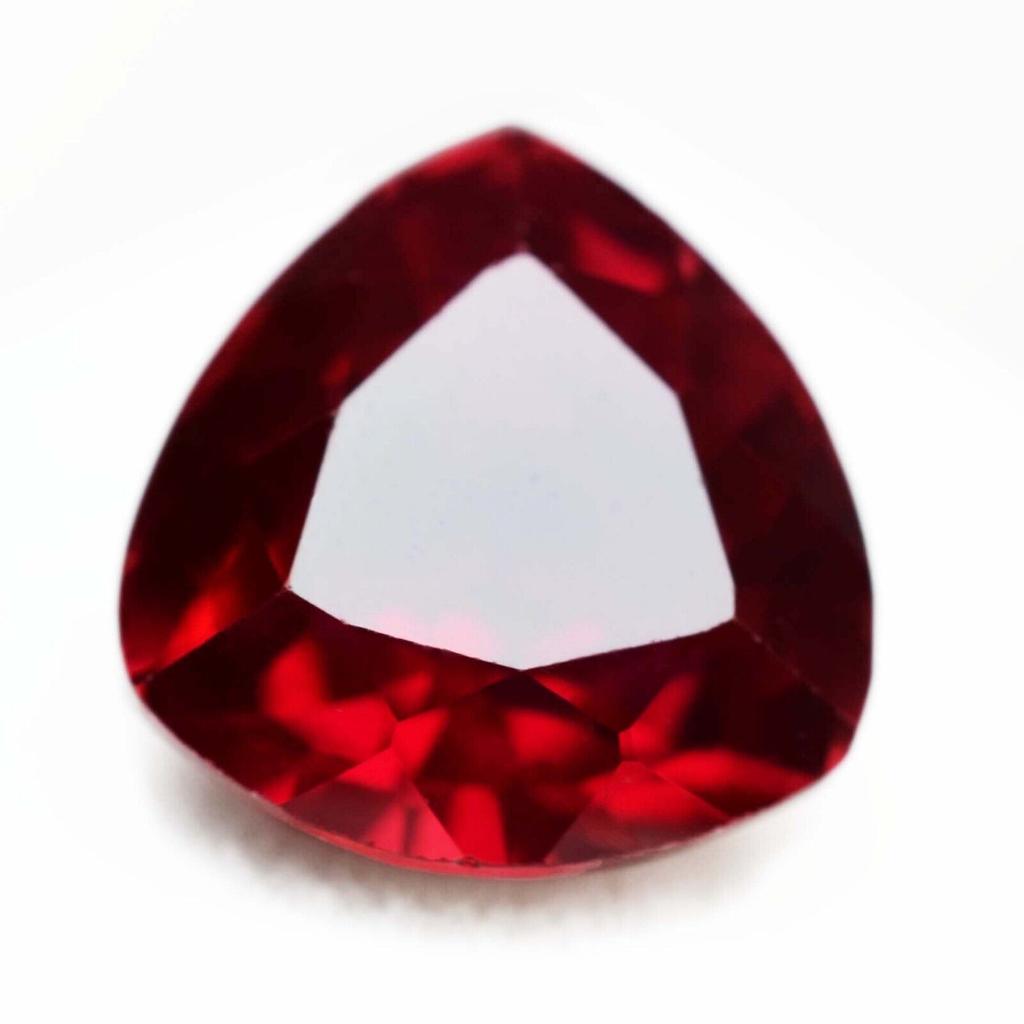Natural Red Ruby Loose Gemstone 10.20 Ct Trillion Shape for Jewelry Making and Gem Collections